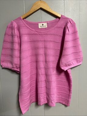 NWOT Betsey’s Boutique Shop Blouse Shirt Top XL Pink